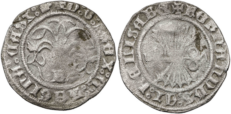 Reyes Católicos. Burgos. 1/2 real. (AC. tipo 44). 1,55 g. BC.