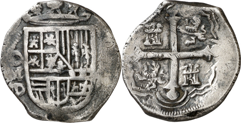 Felipe IV. México. D. 4 reales. (AC. tipo 236). 12,53 g. MBC-.