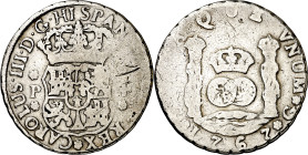 1767. Carlos III. Guatemala. P. 4 reales. (AC. 798). Columnario. Muy rara, sólo hemos tenido otro ejemplar. 13,04 g. BC.