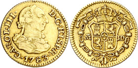 1783. Carlos III. Madrid. JD. 1/2 escudo. (AC. 1275). 1,76 g. MBC.