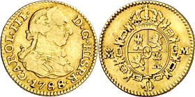 1788. Carlos III. Madrid. M. 1/2 escudo. (AC. 1286). 1,73 g. MBC-/MBC.