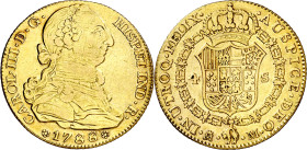 1788/7. Carlos III. Madrid. M. 4 escudos. (AC. 1794). 12,83 g. MBC/MBC+.