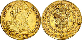 1788. Carlos III. Madrid. M. 4 escudos. (AC. 1795). 13,50 g. MBC.