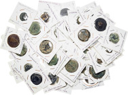 Lote de 95 bronces hispanorromanos de cecas, módulos y tipos distintos. A examinar. RC/MBC.