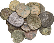 Lote de 14 diners de Valencia y 2 de Zaragoza. Total 16 monedas. A examinar. BC/BC+.