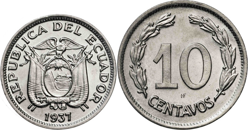 Ecuador. 1937. 5 y 10 centavos. NI. S/C.