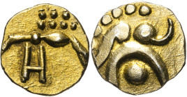 India. Travancore. 1 fanam Vira raya. Lote de 2 monedas, probablemente imitaciones modernas. AU. EBC.