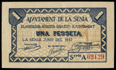 La Sènia. 1 peseta. (T. 2698). EBC-.