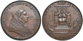 Martino V (1417-1431) Oddone Colonna, incoronazione a papa, medaglia di restituzione in bronzo - opus: Girolamo Paladino - Lincoln 316; Modesti CNORP ...