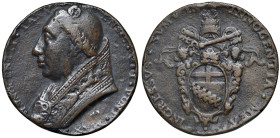 Innocenzo VIII (1484-1492) Giovanni Battista Cibo di Genova. Medaglia commemorativa in bronzo - Opus: Cristoforo di Geremia - Modesti CNORP I 161 AE (...