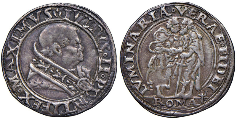 Giulio II (1503-1513) Giulio - Munt. 24 AG (g 3,97) RRR Conio attribuito a Pier ...