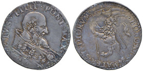 Pio V (1566-1572) Bologna - Bianco - Munt. 49 AG (g. 4,73) R Proveniente dall'asta del Titano 3, RSM 26 settembre 1999, lotto 539.

Status: qSPL