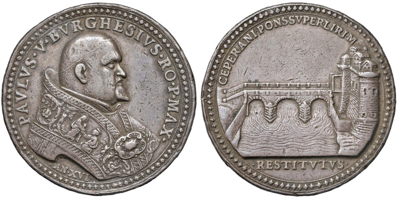 Paolo V (1605-1621) Camillo Borghese di Roma. Ricostruzione del ponte di Ceprano...
