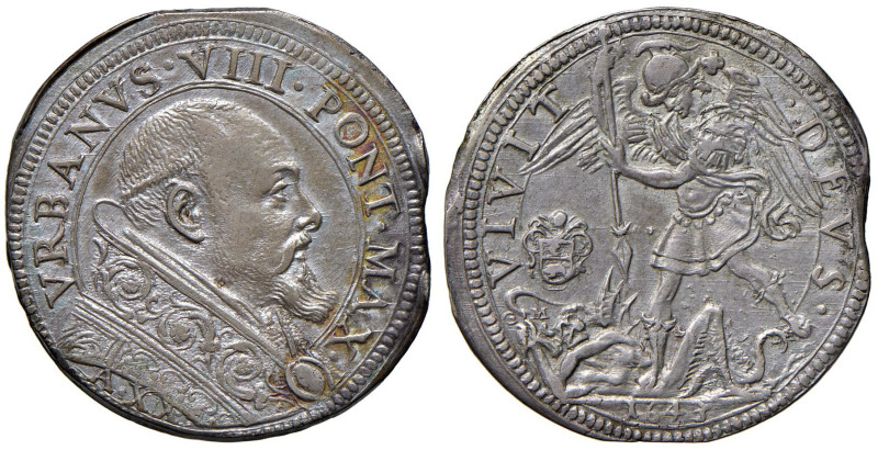 Urbano VIII (1623-1644) Testone 1643 An. XX - Munt. 82 AG (g 9,53) ​​RR Moneta d...