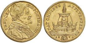Innocenzo XII (1691-1700) Quadrupla 1694 An. IIII - Munt. 1 AU (g 13,46) RRRR Esemplare di ottima qualità. Proveniente dalla collezione Emile Bourgey;...