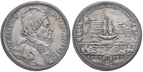 Clemente XI (1700-1721) Mezza piastra 1706 An. VI - Munt. 55 AG (g 15,80) RR Bella e delicata patina. Proveniente dall'asta Grigoli 2, Bergamo 18/19 m...