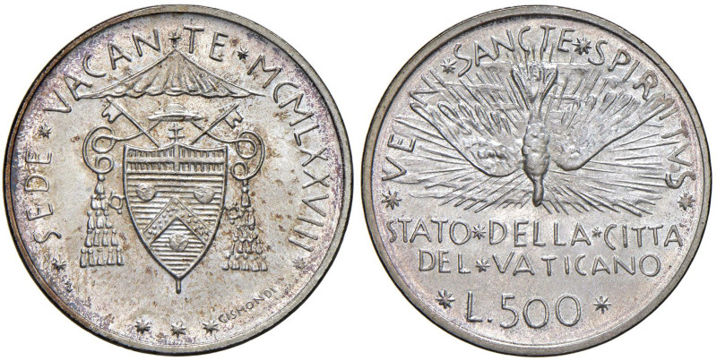 Sede vacante (1978) 500 Lire 1978 - AG (g 11,07)

Status: FDC