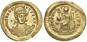 Teodosio II (402-450) Solido - Zecca: Roma - RIC 301 AU (g 4,42)

Status: M.di SPL