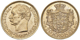DANIMARCA Federico VIII (1906-1912) 20 Corone 1912 - P. 297 AU (g 9,00)

Status: SPL-FDC