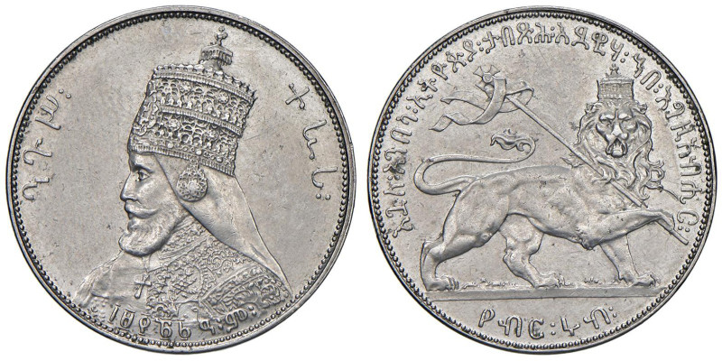 ETIOPIA Ras Tafari (Haile Selassie) Quarto di Birr EE1921 (1928) PROVA zecca di ...