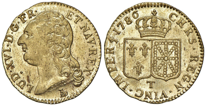 FRANCIA Luigi XVI (1774-1792) Luigi d'oro 1786 T Nantes - Gad. 361 - Fr. 475 AU ...