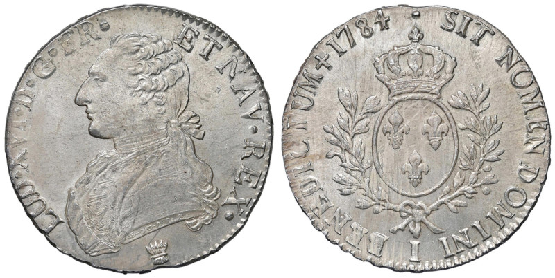 FRANCIA Luigi XVI (1774-1792) Ecu 1784 I - Gad. 356 AG (g 29,29) Di eccezionale ...