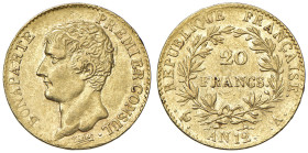 FRANCIA Napoleone primo console (1799-1804) 20 Franchi An. 12 - Gad. 1020 AU (g 6,43)

Status: qSPL