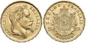 FRANCIA Napoleone III (1852-1870) 20 Franchi 1868 BB Strasburgo - Gad. 1062 AU

Status: FDC