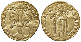 FIRENZE Repubblica (II sem. 1315-II sem. 1325) Fiorino d'oro VII serie - MIR 7/29; Bern. II 1325/8 AU (g 3,51) RR Signore della zecca Giovanni Buonacc...
