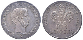 FIRENZE Leopoldo II di Lorena (1824-1859) Fiorino 1843 - Gig. 37 AG NC Perizia Cavaliere Francesco "gradevole patina FDC".

Status: FDC
