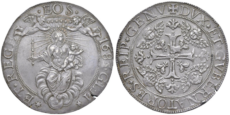 GENOVA Dogi biennali III fase (1637-1797) Scudo largo 1685 - MIR manca AG (g 38,...