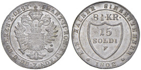 GORIZIA Francesco II (1797-1805) 15 Soldi 1802 F - Gig. 2 MI (g 5,50) Ottima argentatura.

Status: FDC