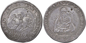 MANTOVA Carlo II Gonzaga, Reggenza della madre Maria (1637-1647) Ducatone - MIR 681 AG (g 31,70) RRR

Status: BB