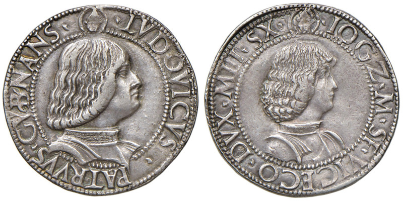 MILANO Gian Galeazzo Sforza (1476-1494) Testone - MIR 221 AG (g 9,62) R

Statu...