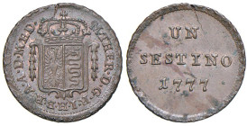 MILANO Maria Teresa d'Asburgo (1740-1780) Sestino 1777 - MIR 443/1 CU (g 1,23) R

Status: qFDC