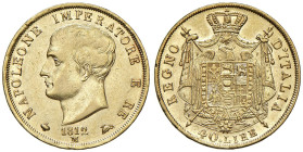 MILANO Napoleone I (1805-1814) 40 Lire 1812 Puntali sagomati - Gig. 80 AU (g 12,88) Metallo ancora brillante al R/.

Status: BB-SPL