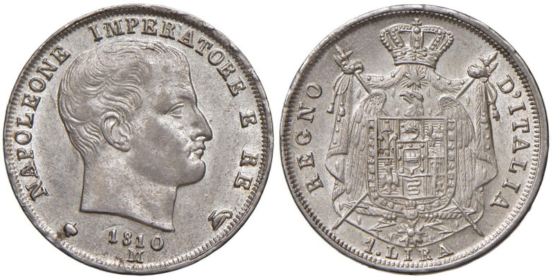 MILANO Napoleone I (1805-1814) Lira 1810 M - Gig. 154 AG (g 5,00)

Status: qFD...