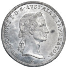 MILANO Francesco I d'Asburgo Lorena (1815-1835) Prova su lamina in stagno del D/ del mezzo scudo 1835 - Luppino 875 (Prove e Progetti di Monete Italia...