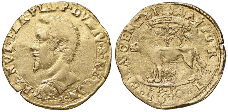 PIACENZA Ranuccio Farnese (1592-1622) Quadrupla 1619 - MIR 1152/1 AU (g 13,13) R...