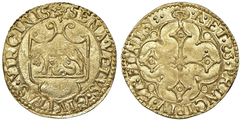 SIENA Repubblica (1404-1555) Scudo del sole (1536 circa) - MIR 546 AU (g 3,37) R...