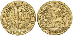 VENEZIA Paolo Renier (1779-1789) Mezzo ducato da 4 zecchini sigla LAF - Pao. manca AU (g 13,66) RRRRR Mancante in tutte le opere del settore! Unico es...