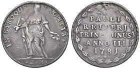 VENEZIA Paolo Renier (1779-1789) Osella 1781 An. III - Mont. 3249 AG (g 9,38) R Appicagnolo asportato.

Status: qBB