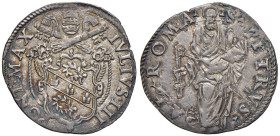Giulio III (1550-1555) Giulio - Munt. 21 AG (g 3,15) Bella patina.

Status: SPL-FDC