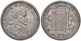 Clemente X (1670-1676) Testone 1675 Giubileo, Porta Santa chiusa - Munt. 25 AG (g 9,44) RR

Status: qSPL
