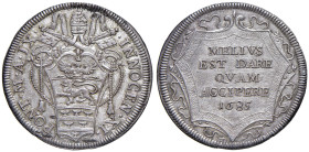 Innocenzo XI (1676-1689) Testone 1685 An. IX - Munt. 96 AG (g 9,18)

Status: qFDC
