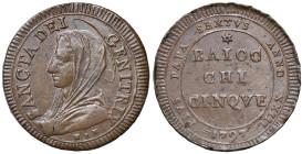 Pio VI (1775-1799) 5 Baiocchi 1797 An. XXIII - Munt. 94 CU (g 16,58)

Status: M.di SPL
