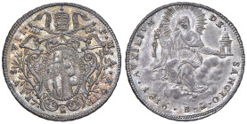 Pio VII (1800-1823) Bologna - Doppio giulio 1816 An. XVII - Nomisma 264 AG (g 5,28) R Ottimo esemplare, corredato da una bellissima patina su fondi lu...