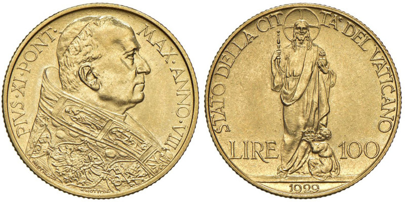Pio XI (1922-1939) 100 Lire 1929 An. VIII - Nomisma 911 AU NC

Status: qFDC