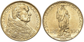 Pio XI (1922-1939) 100 Lire 1932 An. XI - Nomisma 914 AU R

Status: SPL+