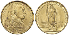 Pio XI (1922-1939) 100 Lire 1933-1934 Giubileo - Nomisma 915 AU

Status: qFDC/FDC